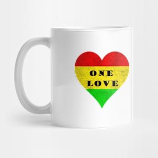 Reggae: One Love Heart Mug